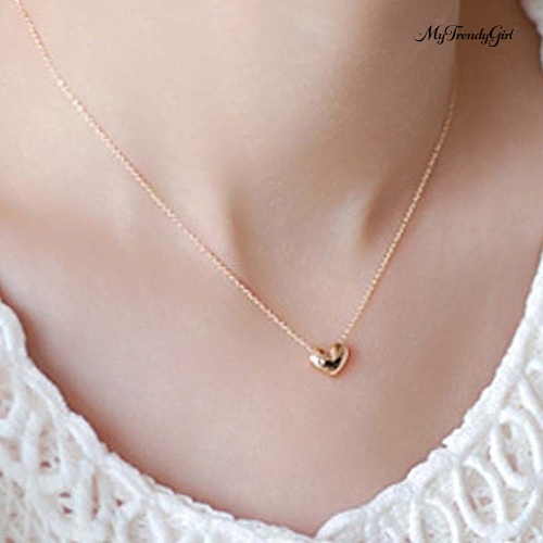 Vòng cổ ngắn mặt trái tim nhỏ nhắn dễ thương thanh lịch cho nữ