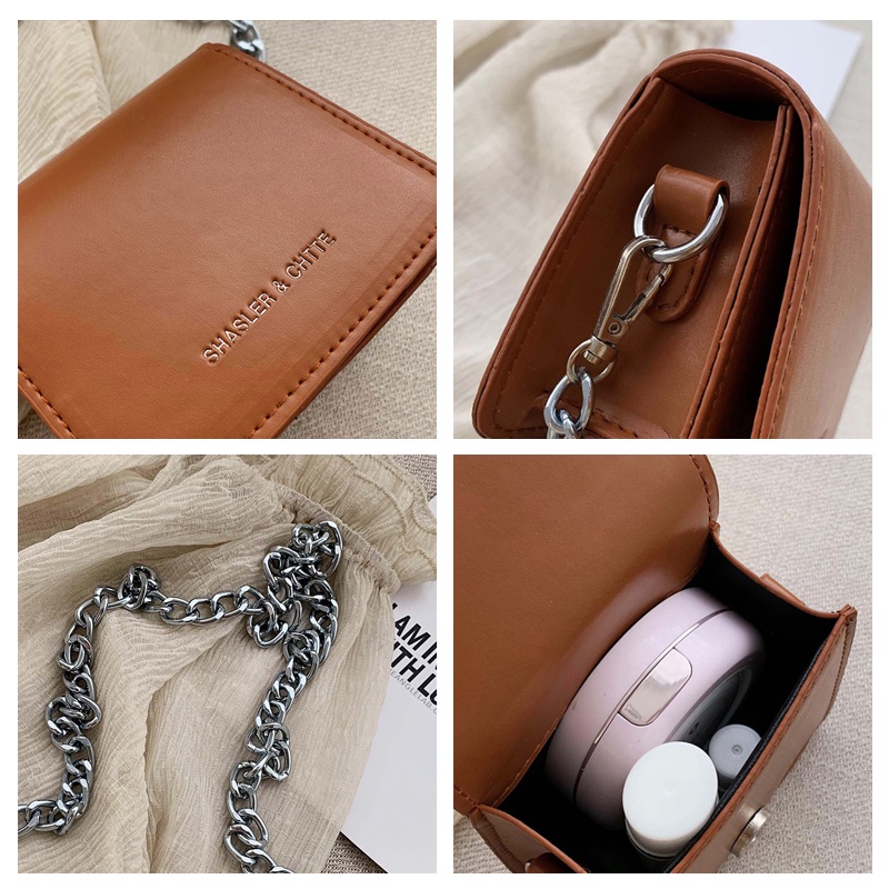 Túi đeo chéo mini dây xích thời trang dành cho nữ