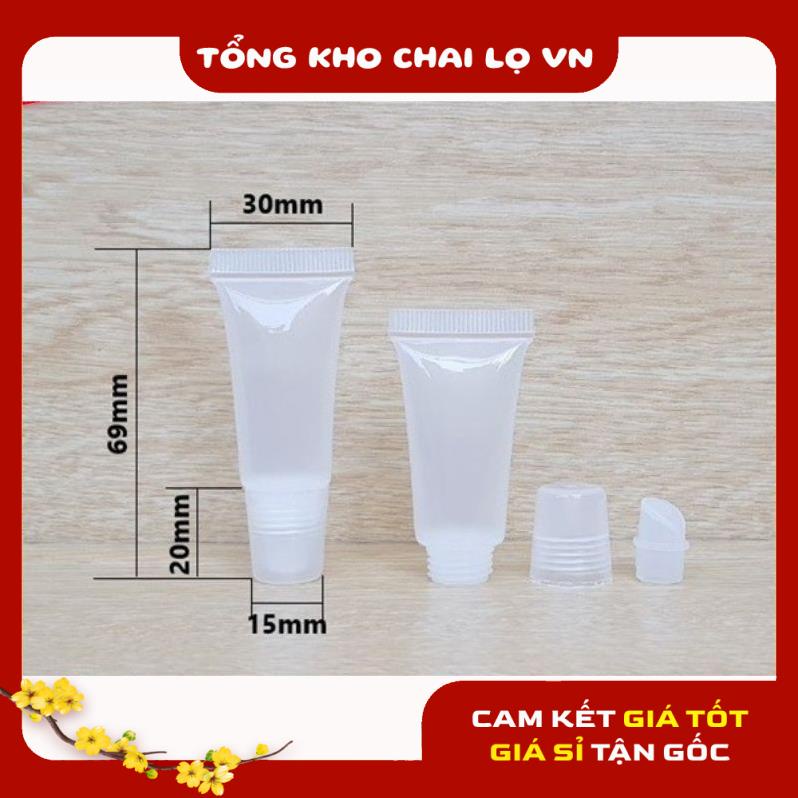 Tuýp Chiết Mỹ Phẩm ❤ Tuýp (tube) nhựa lip balm 8ml , tuýp chiết mỹ phẩm , phụ kiện du lịch
