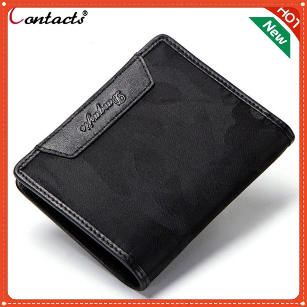 2020 Contacts Men Wallet DS0001 I Bảo Hành 2 Năm I Bóp Ví Đứng Bỏ Túi Da Ngựa Điên I Nam Nữ I