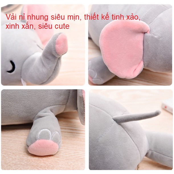 Gối Kê Cổ Chữ U Biến Hình Siêu CUTE, voi heo chim cánh cụt thun 4 chiều Siêu Mịn