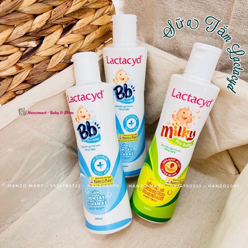 Sữa Tắm Gội Trẻ Em Lactacyd Milky Bảo Vệ, Nuôi Dưỡng Da và Tóc Bé 500ml