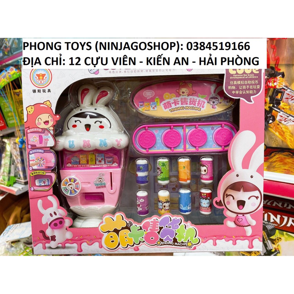 Máy bán nước thỏ Cony siêu dễ thương (ảnh thật shop tự chụp)