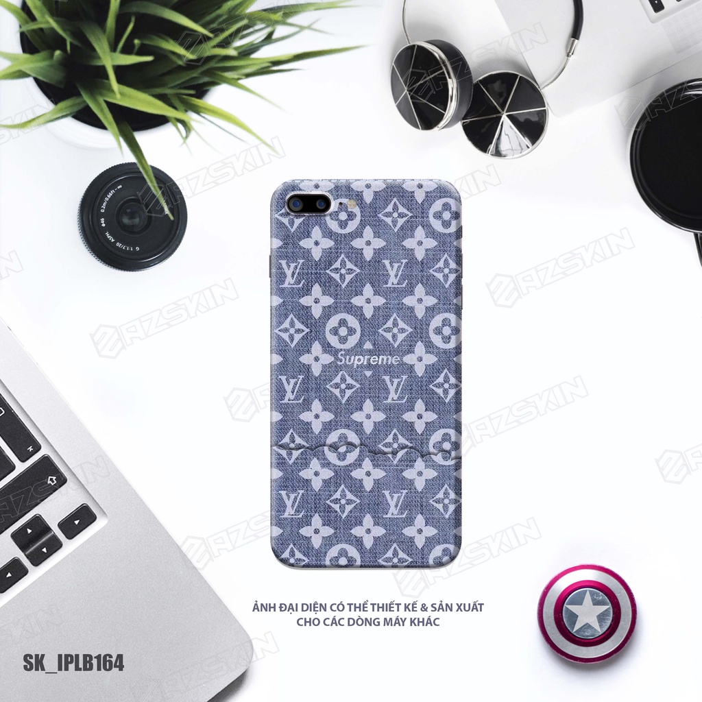 Miếng Dán Skin In Hình LV Độc Lạ IP 13/14 Pro Max |SK_IPLB164| Chất Liệu Nhập Khẩu, Cán 3M Chống Nước, Bền Màu, Cắt CNC