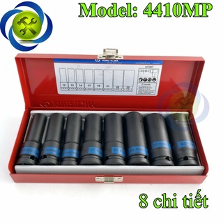 Bộ tuýp đen dài 80mm - 6 cạnh kingtony 4410mp 8 chi tiết - kingtony 4410mp