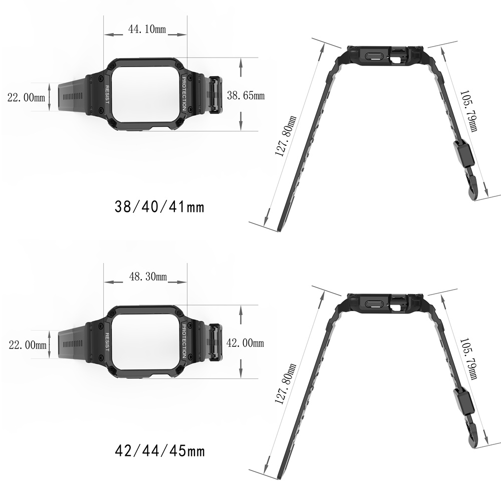 Dây Đeo Thể Thao Thay Thế Chuyên Dụng Cho Apple Watch 45mm 44mm 42mm 41mm 40mm 38mm iWatch Series 7 6 5 SE 4 3 2 1