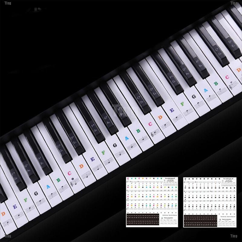 Sticker dán bàn phím piano và đàn piano 49 61 76 88