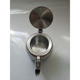 Bình pha trà inox Zebra 1L có lưới lọc (113404)