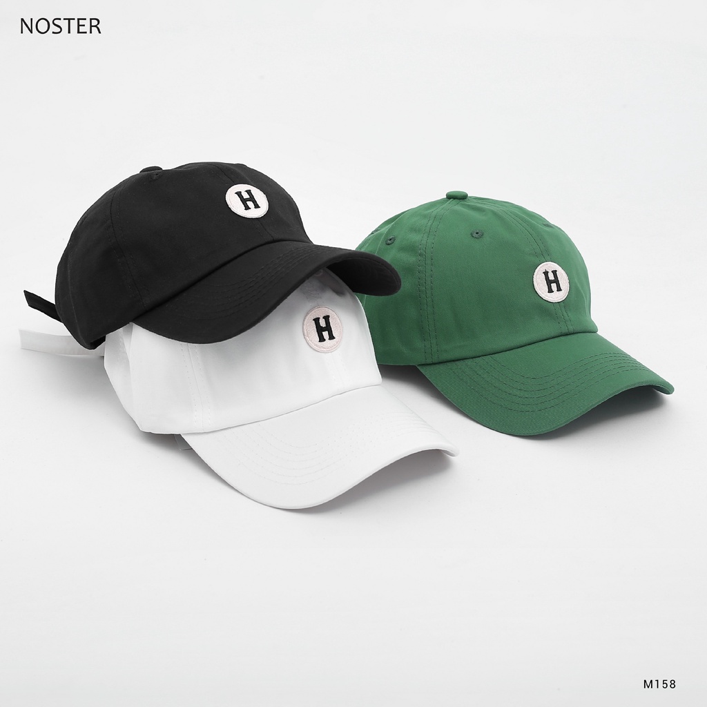 Mũ lưỡi chai, mũ cáp, hoạ tiết chữ H, phom mũ đẹp - NOSTER M158