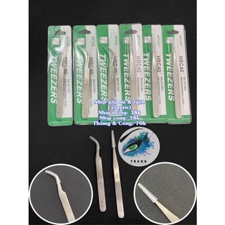 (Nowship) Nhíp thẳng và cong Vertu gắp và tách mi siêu tốt/ Nối Mi Classic Cao Cấp - Chuyên Nghiệp - Chất Lượng