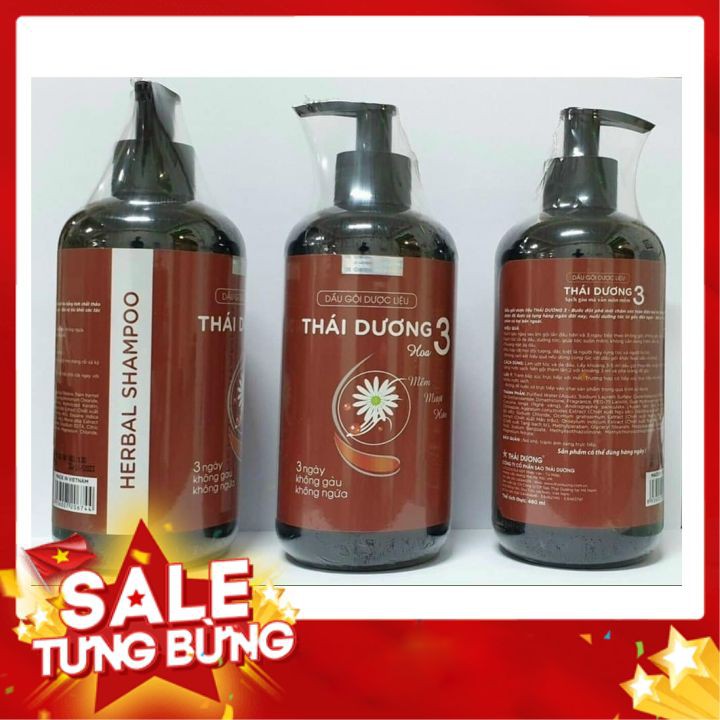 Dầu Gội Thái Dương 3 Chai 480ml
