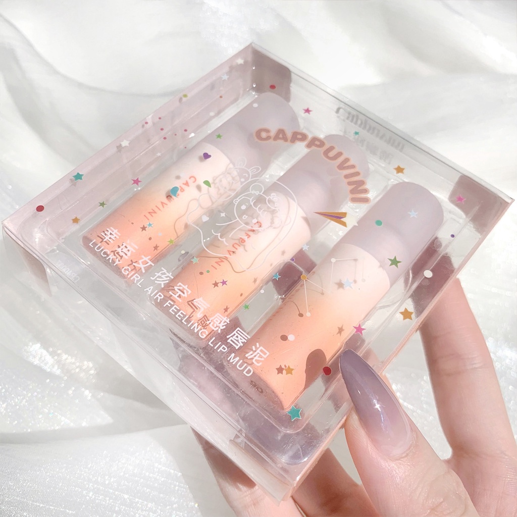 Son Môi Dạng tint Màu Nhung Chống Thấm Nước Lâu Trôi Cappuvini