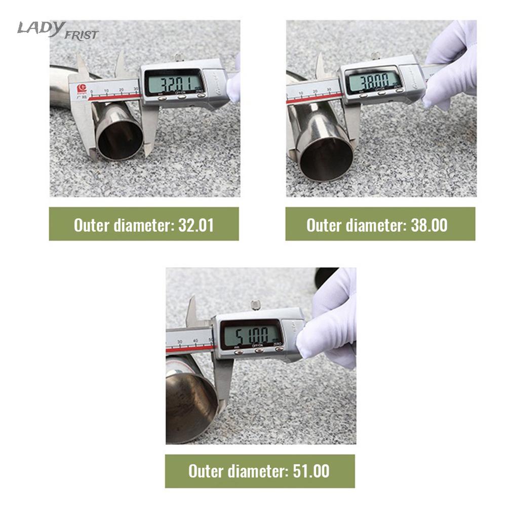 Ống Xả Khí 90 Độ Bằng Thép Không Gỉ 32 / 38 / 51MM Chất Lượng