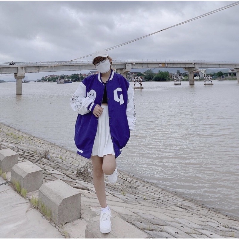 Áo khoác gió M7G01 unisex nam nữ dáng bomber màu nổi siêu chất, áo bomber nam nữ thu đông phong cách Ulzzang