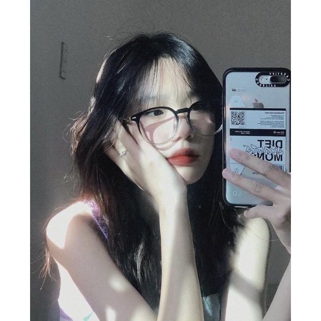 Kính mắt nhựa phối kim loại Ombre- tròng ánh sáng xanh cao cấp Jelly Eyewear