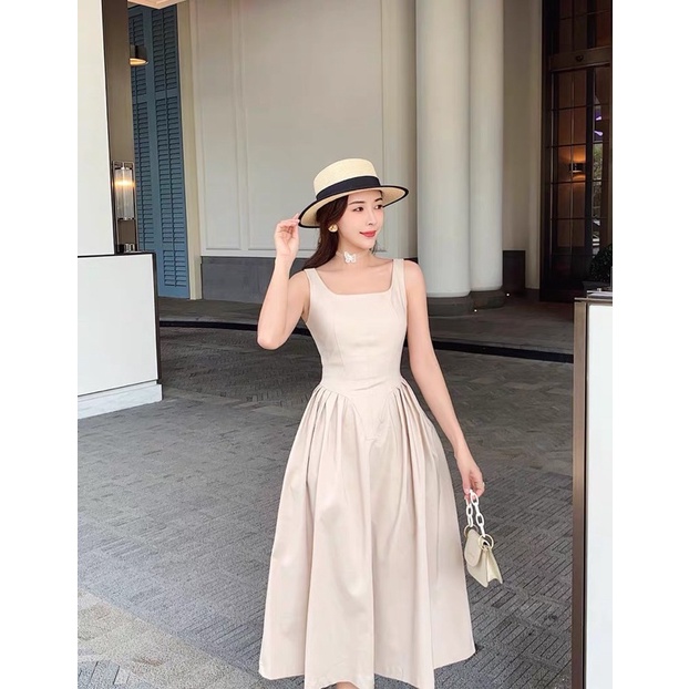 Đầm xoè dài tiểu thư qccc