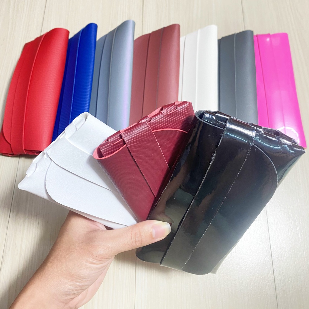 Túi da đựng kính dạng cài Jun Secret chất liệu da mềm nhiều màu sắc siêu sang chảnh, tiện lợi