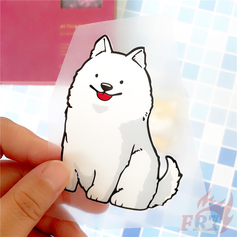 ◆ Sticker Dán Tường Hình Pets Dogs - Akita/Husky/Corgi/Samoyed ◆ 1 Miếng Dán Ủi Lên Nhiệt