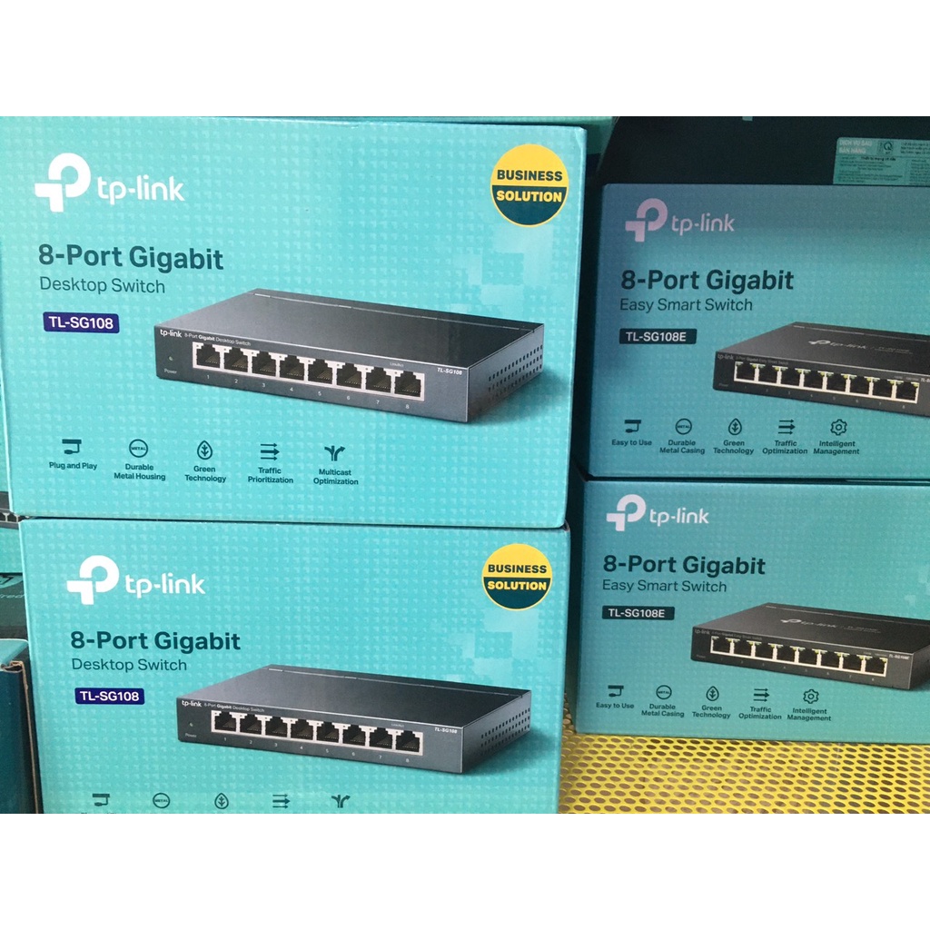 Thiết Bị Mạng Switch 8 Port TP-Link Gigabit Easy Smart TL-SG108E