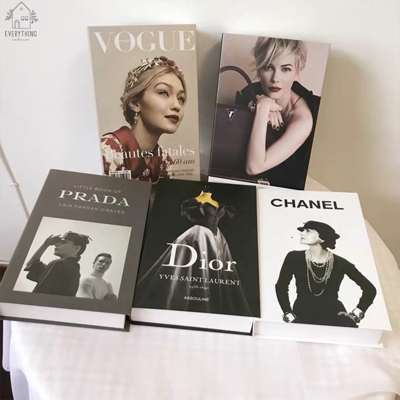 Mô hình sách giả thương hiệu, decor bàn làm việc, trưng bày giá sách, phụ kiện chụp ảnh