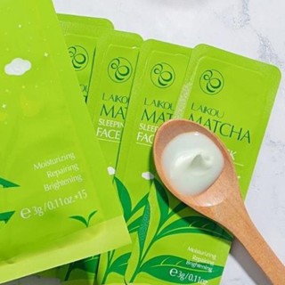 Mặt nạ ngủ laikou trà xanh & hoa anh đào sleeping face mask ✅hot sale✅