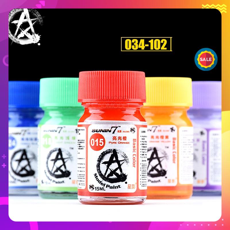 Sơn màu cơ bản GK034 - CG102 15ml lacquer Sunin 7 - Sơn Mô Hình