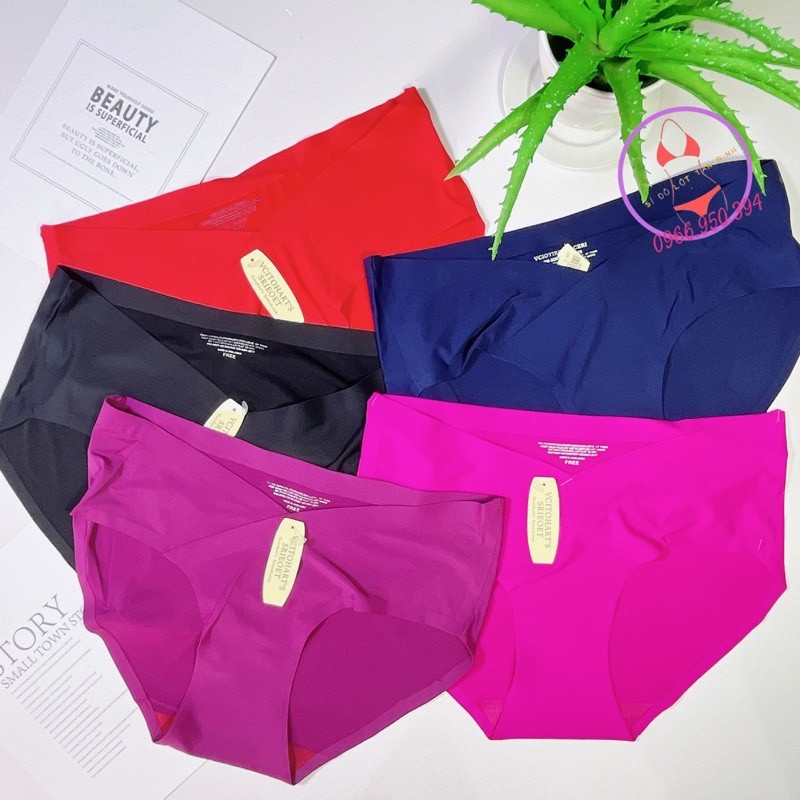 Quần lót cho mẹ bầu chất su đúc cạp chéo size&lt;65kg (set 10 cái)