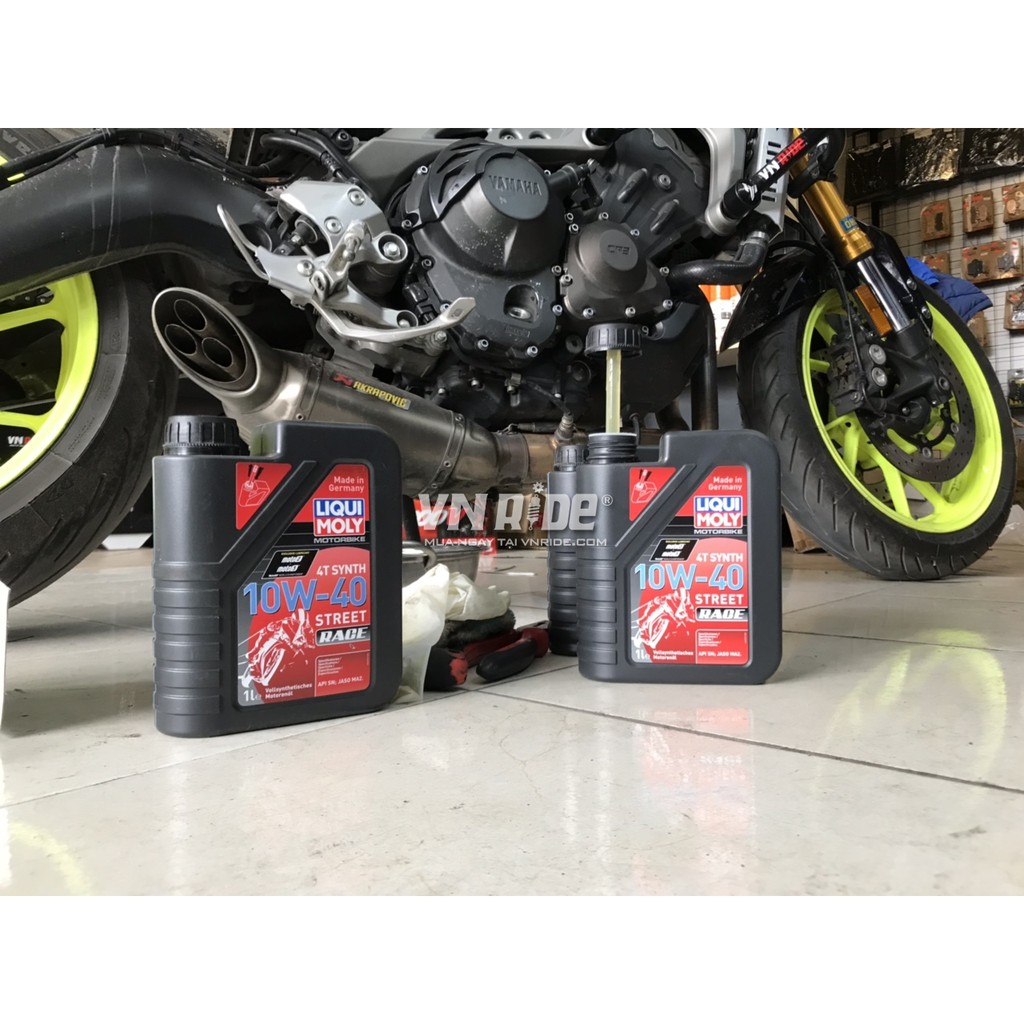 Nhớt Liqui Moly Street Race 10w40 1l Cao Cấp - Motorbike 4t Synth 10w-40 Street Race – 20753 – Hàng Chính Hãng