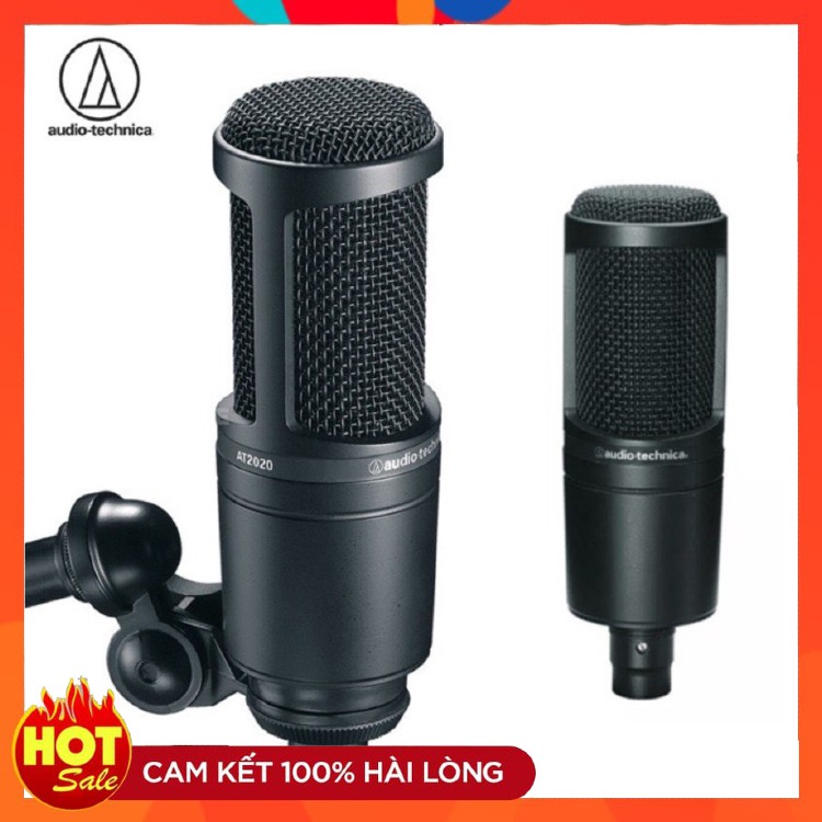 Micro Thu Âm Audio Technica AT2020 ⚡FREESHIP⚡ Micro thu âm cho phòng thu cao cấp chuyên nghiệp kiểu dáng cực đẹp