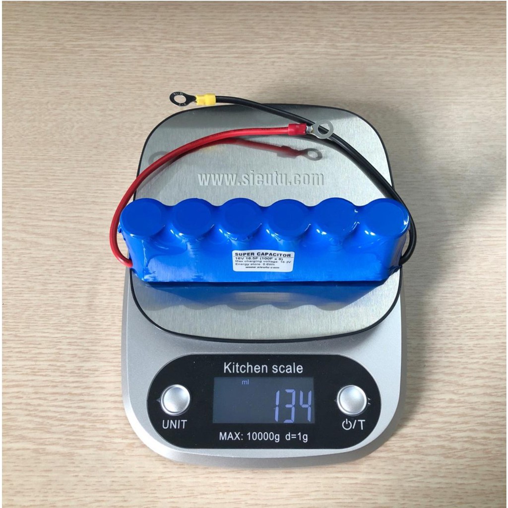 Khối Siêu tụ điện 30A 16.2V/16.5F  khởi động Xe máy, ô tô