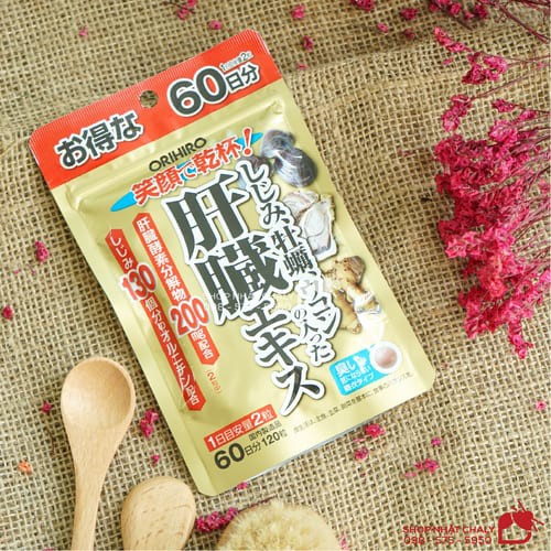 Viên bổ gan và giải độc gan Orihiro Nhật Bản 120 viên. Giảm mẩn ngứa, nổi mề đay và nóng trong hiệu quả