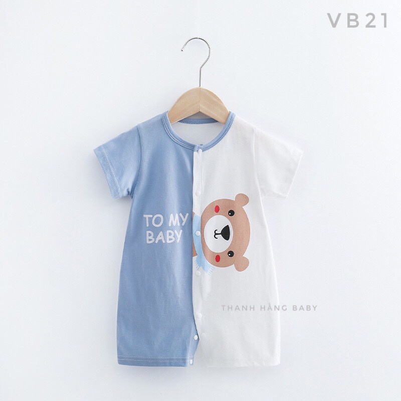 Body Cho Bé Hình Thú Ngộ Nghĩnh, Body Bé Trai Bé Gái Cực Xinh Cotton Dành Cho Hè Thanh Hằng Baby 5 Đến 13 Kg