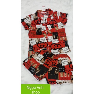 Bộ pijama đùi lụa hàn
