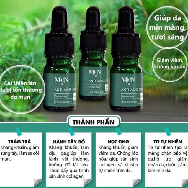 Serum mụn - ANTI ACNE SERUM -Tinh chất cải thiện tổn thương do mụn - N.A.G BEAUTY