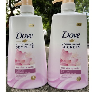 DẦU GỘI - XẢ DOVE MỀM TỰ NHIÊN HOA SEN NHẬT & NƯỚC GẠO