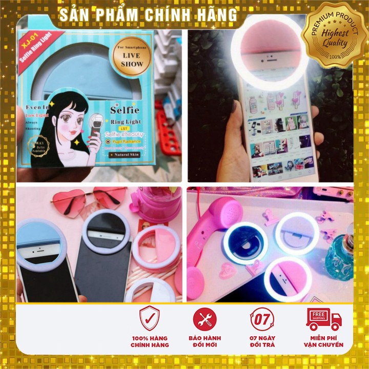 Đèn led tròn chụp ảnh cho điện thoại dạng kẹp Selfie Ring Light