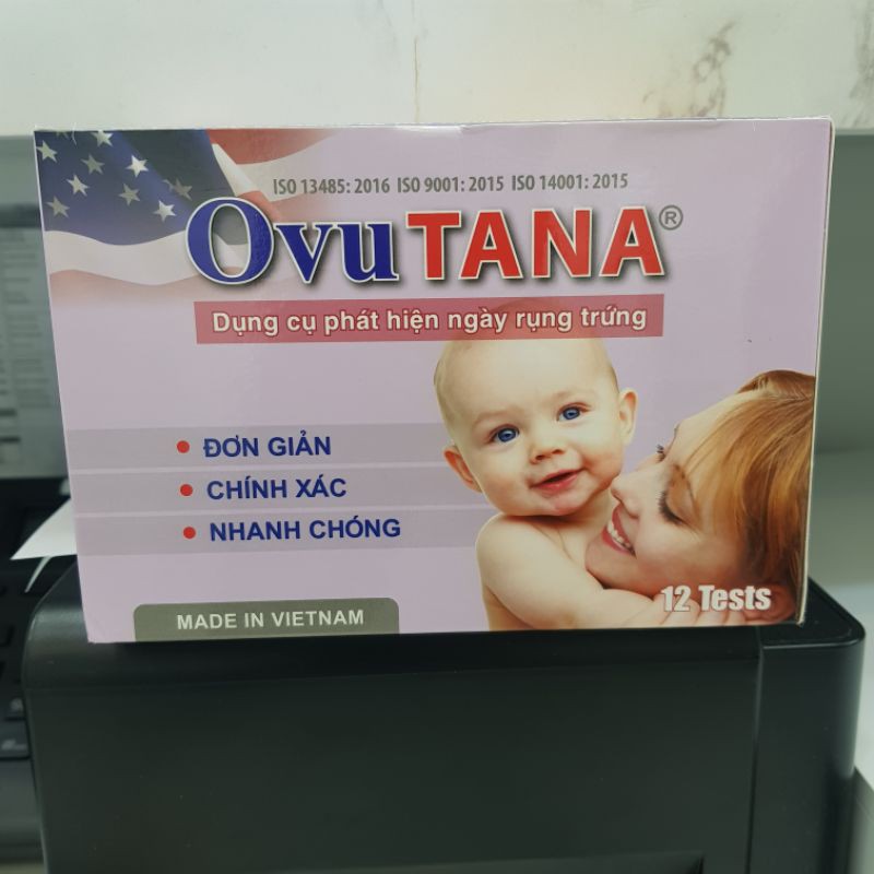 Que thử rụng trứng Ovutana- 1 hộp 12 test