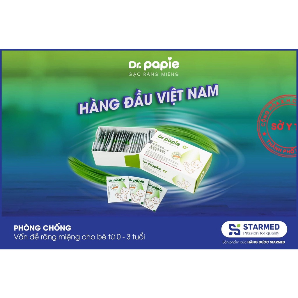 Gạc Dr papie chăm sóc răng miệng