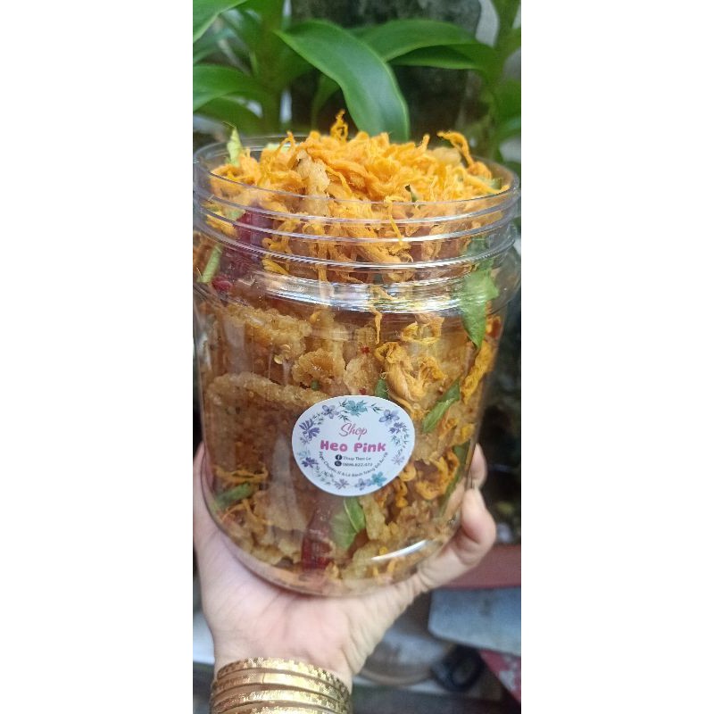 Hủ 500gr cơm cháy khô gà