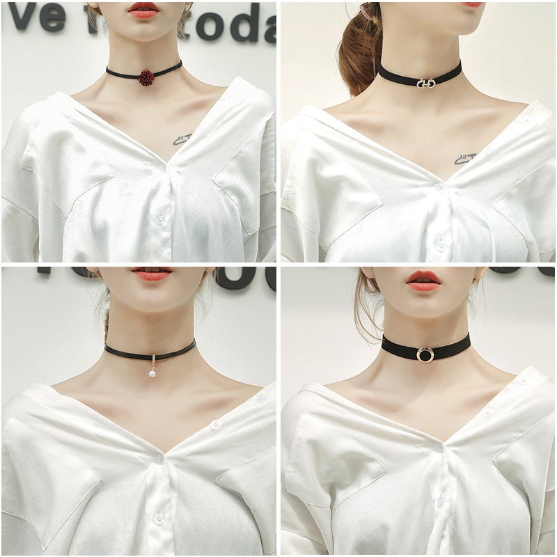 Choker nhiều kiểu dáng, vòng cổ cá tính