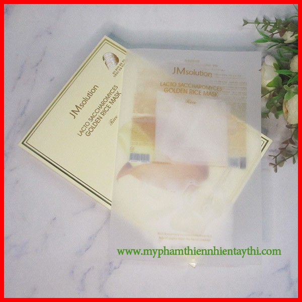 Mặt Nạ JM Solution #Gạo Rice Lacto Saccharomyces Golden Rice Mask