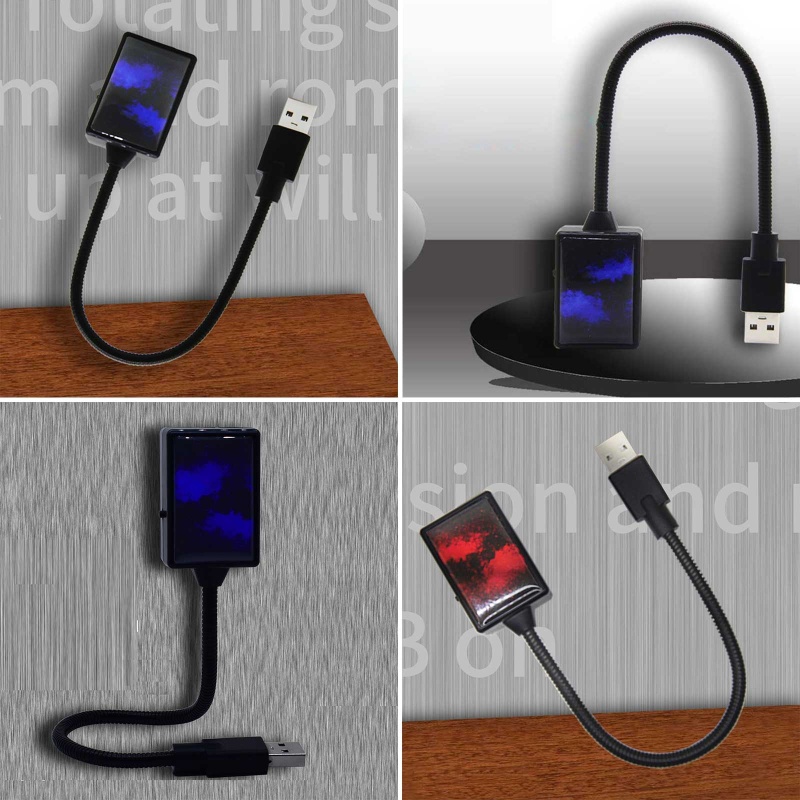 Đèn Chiếu Tự Động Nhiều Màu Sắc Cổng USB