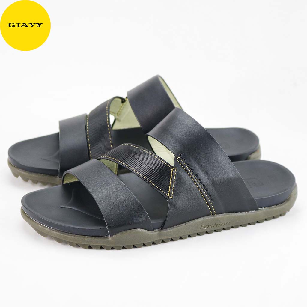Dép nam quai da, đế doctor thời trang Z0023 - GIAVY