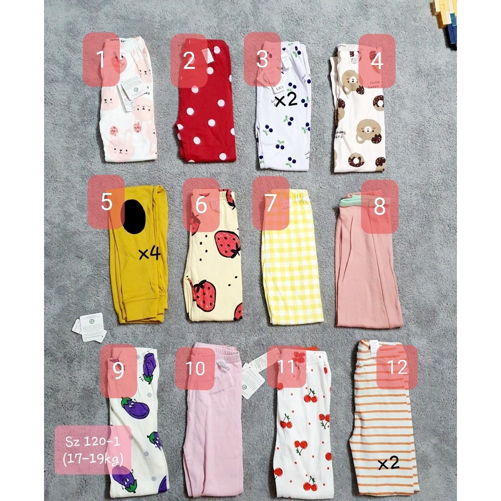 [120] [CHỌN MẪU] Quần ngủ cotton mặc nhà thu đông cho bé trai bé gái xuất Hàn dư xịn nhiều mẫu