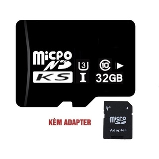 Thẻ nhớ đen microsd 32gb/64gb class 10 u3 –chuyên cho camera, điện thoại, loa đài, máy ảnh