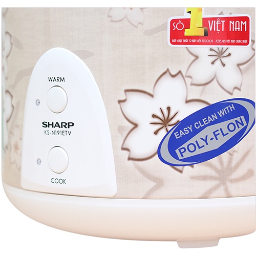 Nồi cơm nắp gài Sharp KS-N191ETV &quot;SB&quot;
