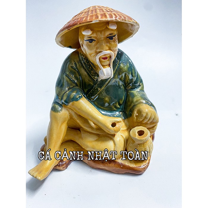 ÔNG CÂU TRANG TRÍ HỒ CÁ NON BỘ CAO 14CM
