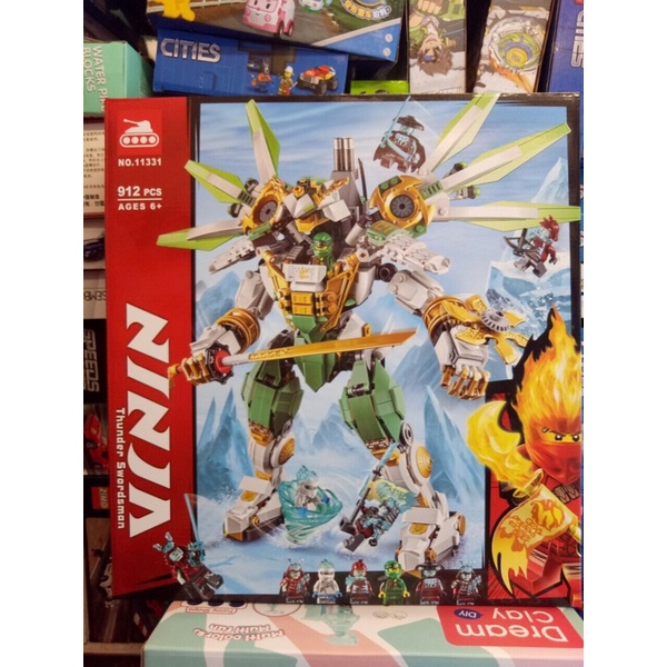CÓ SẮN Lắp ráp 11331 / 4020 Người Máy Samurai của Lloyd Ninja 912pcs