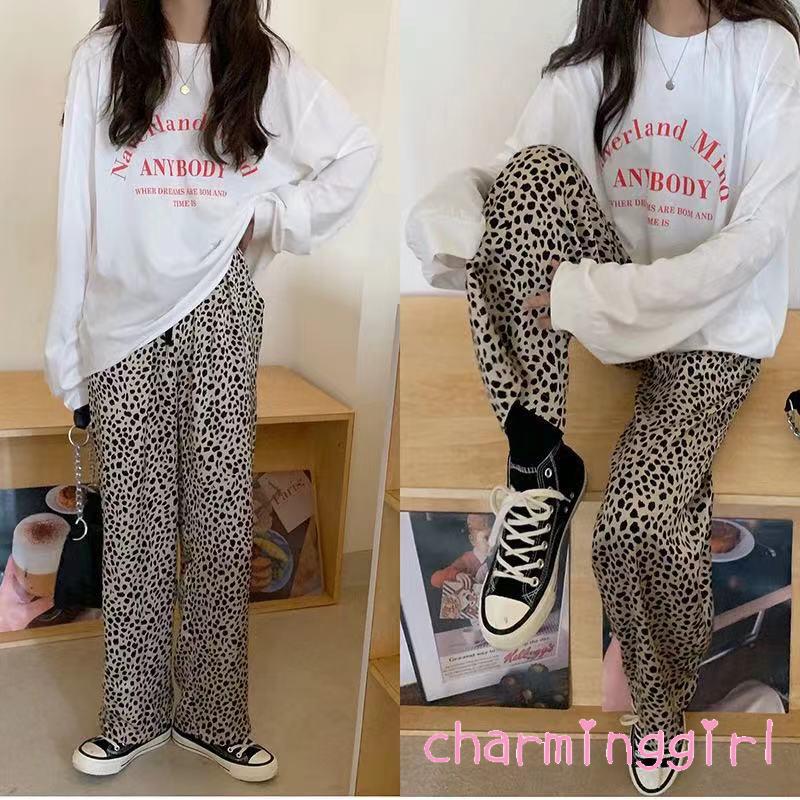 Quần Dài Nữ Lưng Cao Họa Tiết Da Báo Thời Trang | BigBuy360 - bigbuy360.vn