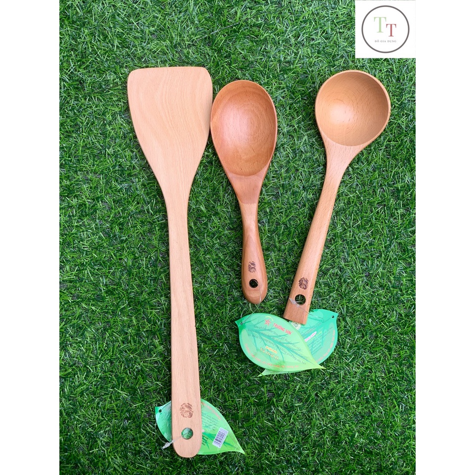 Thìa gỗ muôi gỗ dùng xới cơm, múc canh, xào nấu ăn an toàn hàng cao cấp